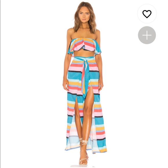 Lovers + Friends Chela Pant in April Stripe NWT - Picture 4 of 4